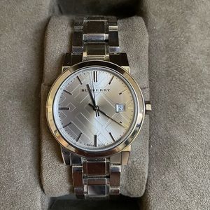 Burberry Silver Dial 38mm Men's Watch